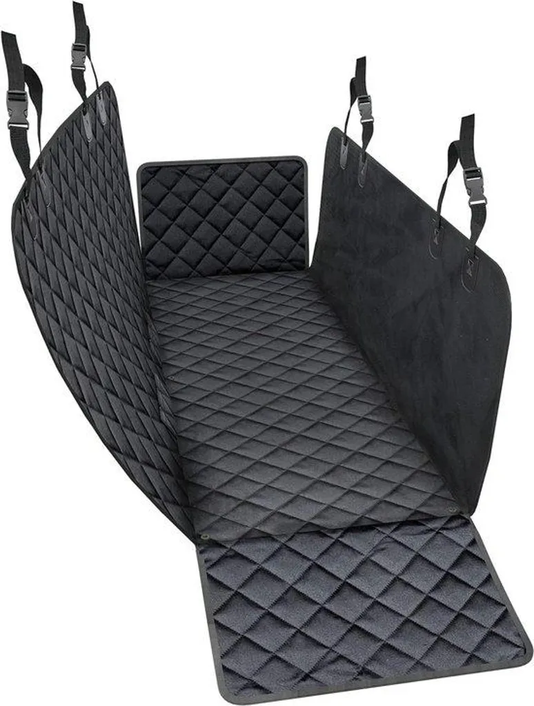 Couverture chien banquette arrière avec protection latérale robuste