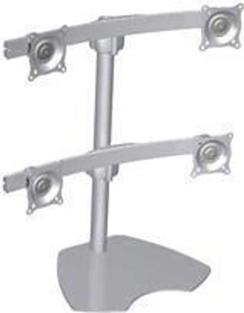 Support d'écran multiple autoportant Chief Argent 4 moniteurs LCD