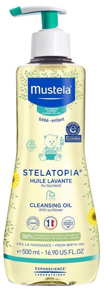 Mustela Bebe Stelatopia Huile Nettoyante 500ml Image du produit 