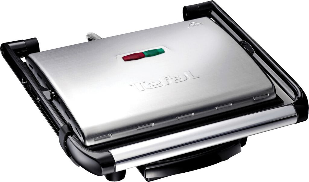 Tefal Kontaktgrill GC241D Inicio aus Edelstahl, Grillfläche Produktbild 