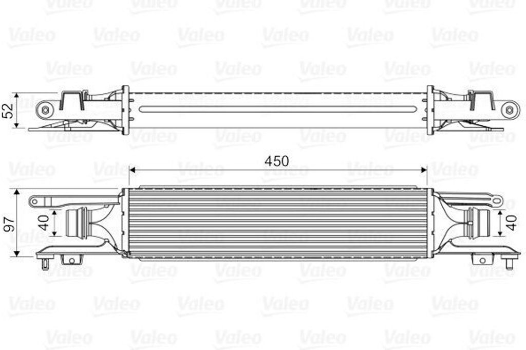 VALEO 818577 - OE 6302078 Ladeluftkühler für Corsa D (S07)