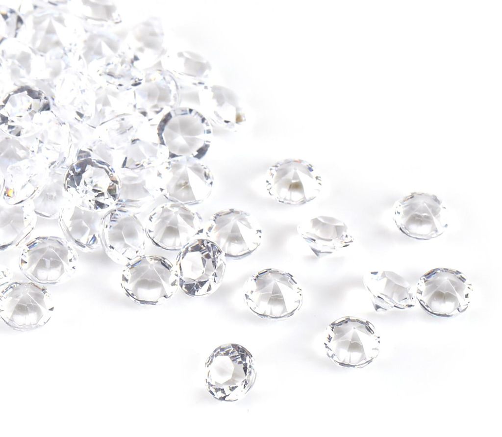 1000 pièces/sachet Perles acryliques transparentes de 6 mm Image du produit 