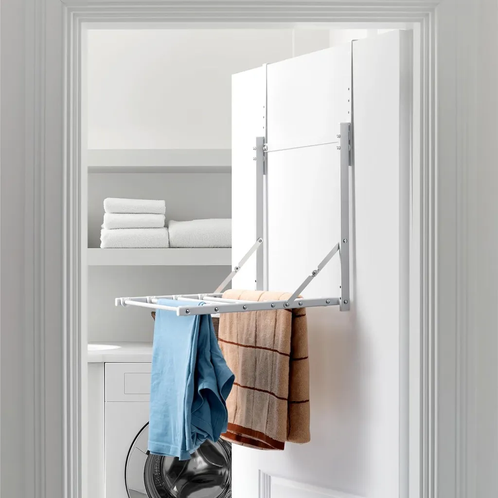 Séchoir de pas de porte pour studio - Gagner de la place pour le linge
