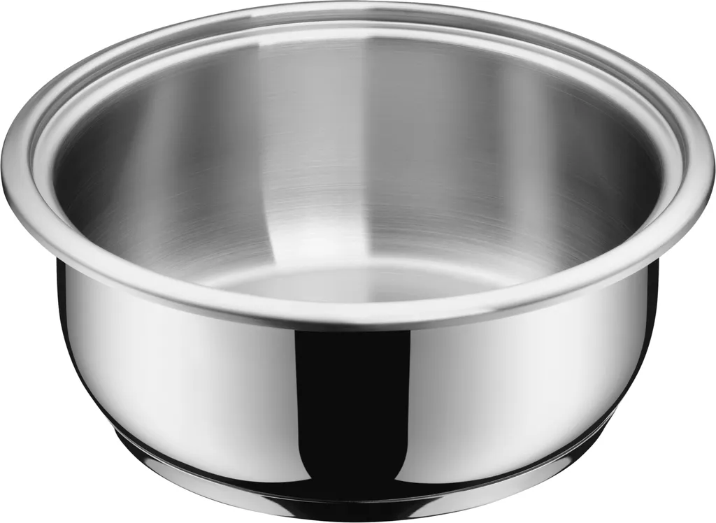 WMF Belmonte - Pentola Grande 20 Cm, Coperchio In Vetro Pentola Per Carne A Induzione 3 3 L In Acciaio Inox Cromargan Lucido Non Rivestita 91432099