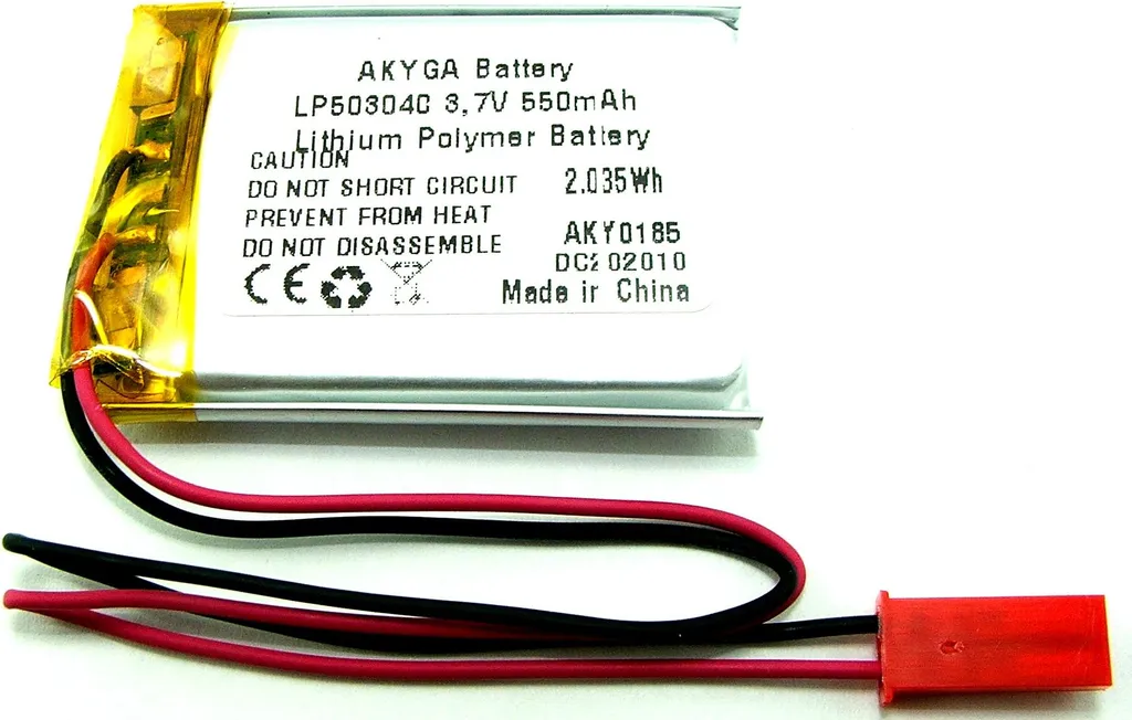 Batterie 3,7V 550 mAh pour Remplacement Drone et Casque Bluetooth JST