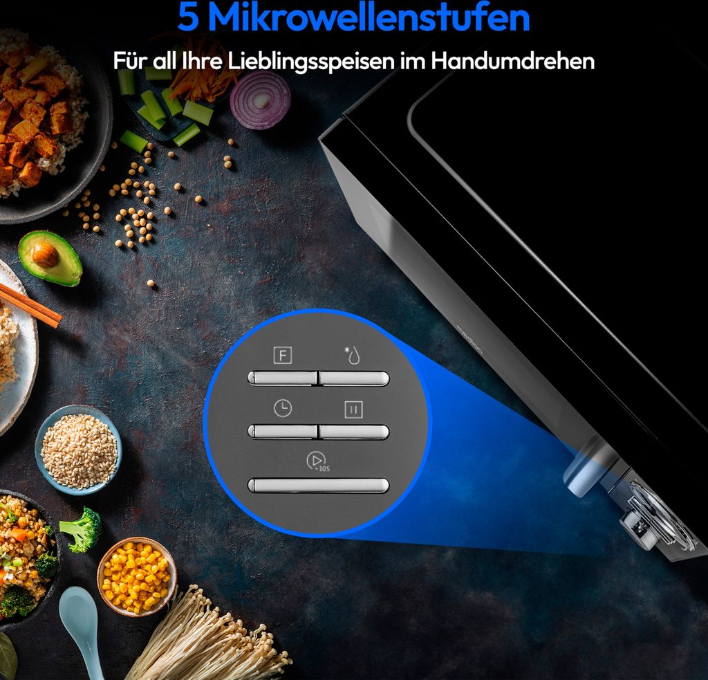 Mikrovlnná trouba Me me me černá 900 W 23 L Obrázek produktu 6