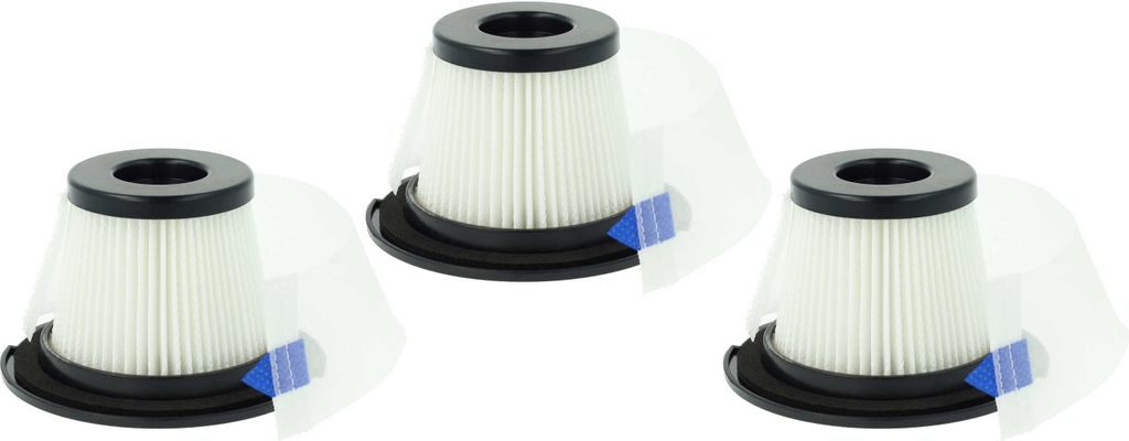 vhbw 3x Staubsaugerfilter kompatibel mit Moosoo K17 Staubsauger - Schmutzfilter, Filtereinheit