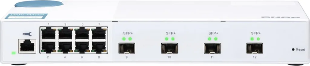 QNAP QSW-M408S Switch pour Montage Vidéo et Sauvegarde NAS Haute Vitesse