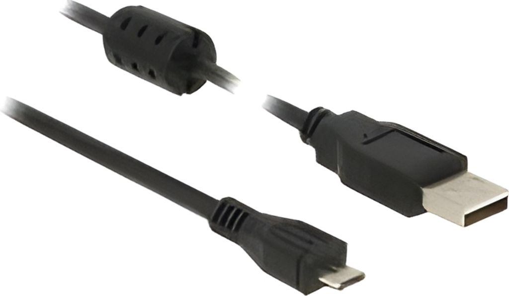 DELOCK USB Kabel A -> Micro-B St/St 3.00m schwarz