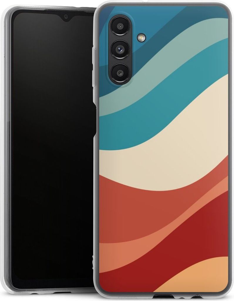 DeinDesign Handyhülle für Samsung Galaxy A04s Silikon Hülle Case Smartphone Schutzhülle Farbe Farbverlauf Welle