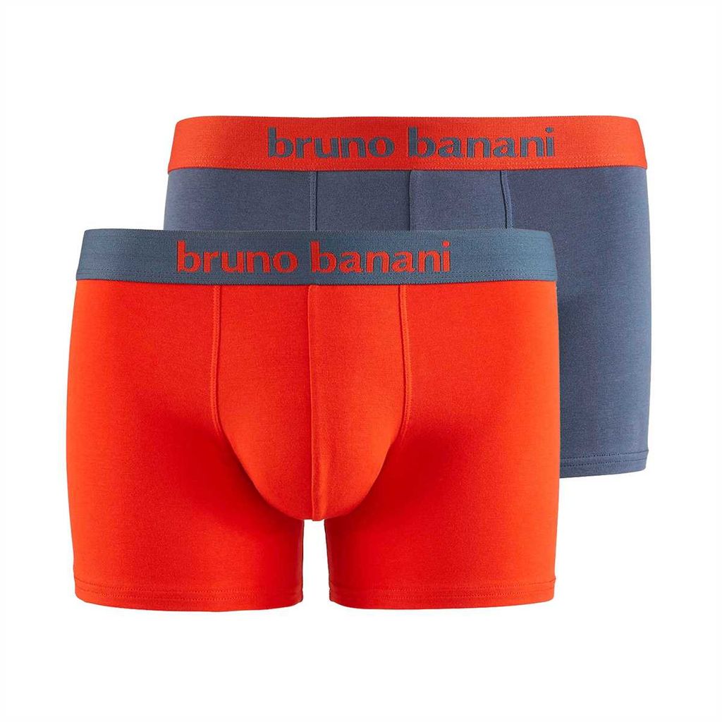Bruno Banani Herren Boxershorts 2er Pack Streamer Baumwoll Stretch Farbwahl