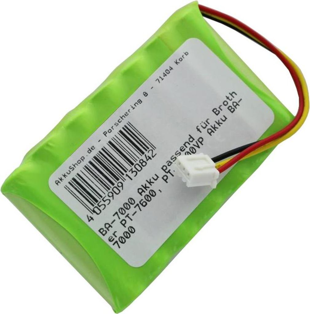 Akku passend für Brother PT-7600, PT-7600VP Akku BA-7000