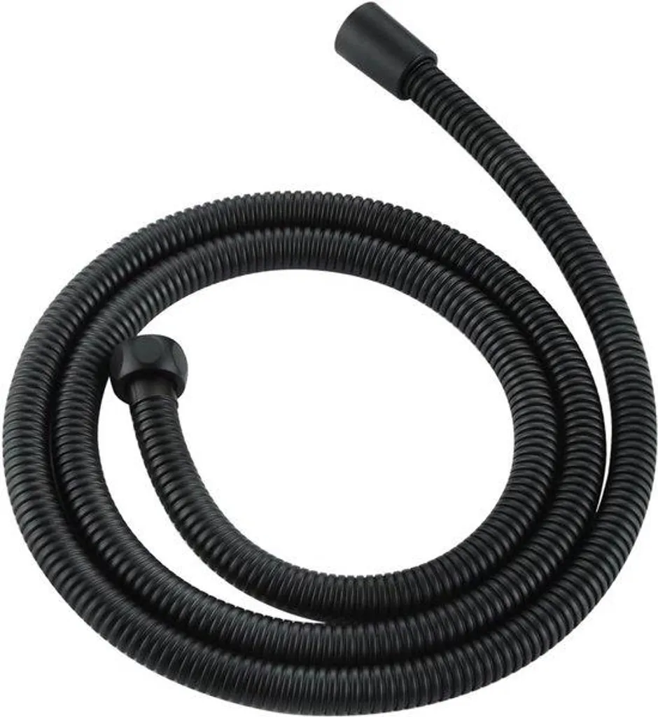 Pomme de douche noire avec flexible 1,5 m pour remplacer tuyau de douche