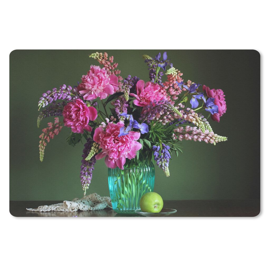 MuchoWow Mauspad Mousepad Farben - Blumen - Stilleben 27x18 cm - Mousepads - Maus Mat - Pad - Mausunterlage - Büroartikel - Desk Matten