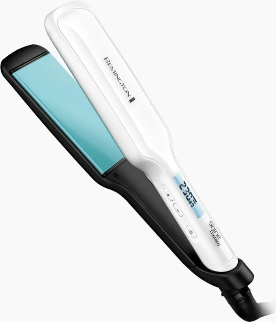 Piastra Larga Remington S8550 Nera e Bianca: Liscio in Metà Tempo