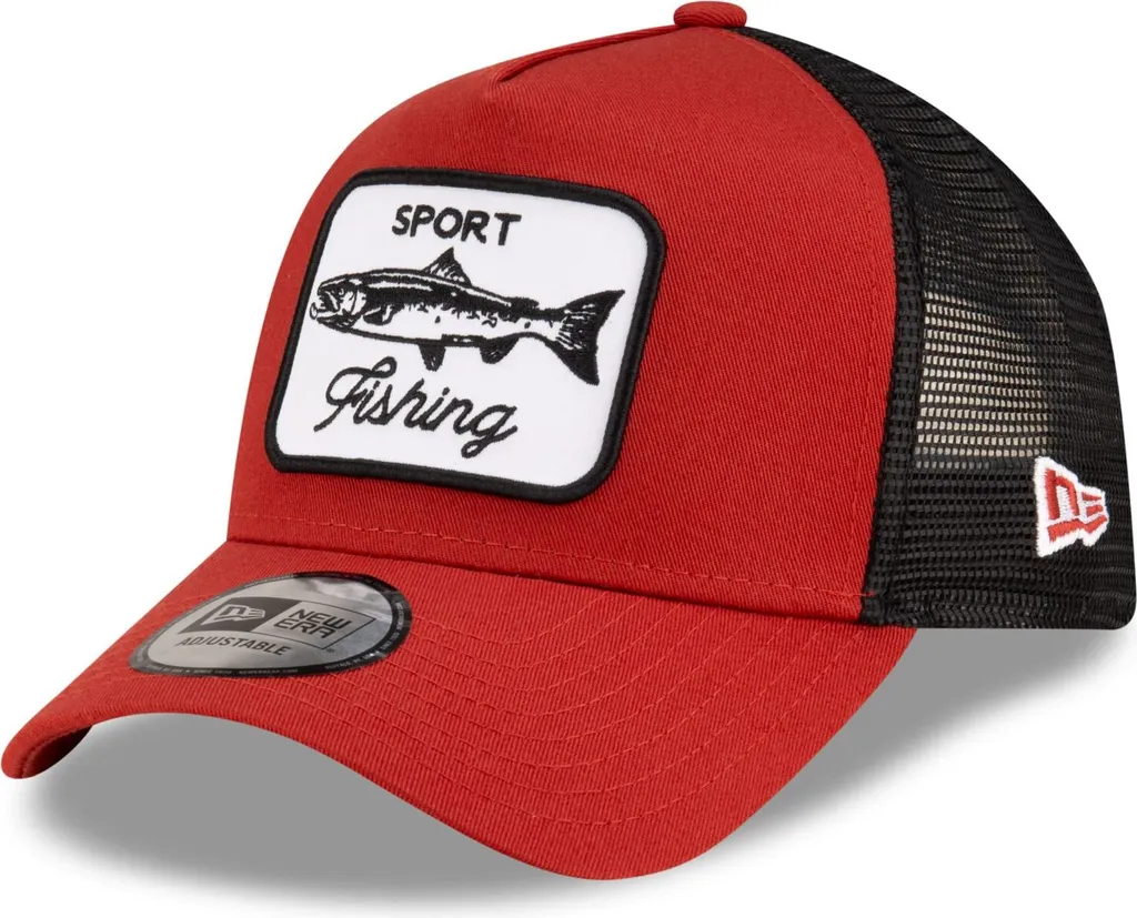 Casquette idéale pour la pêche New Era Trucker A-Frame mesh rouille