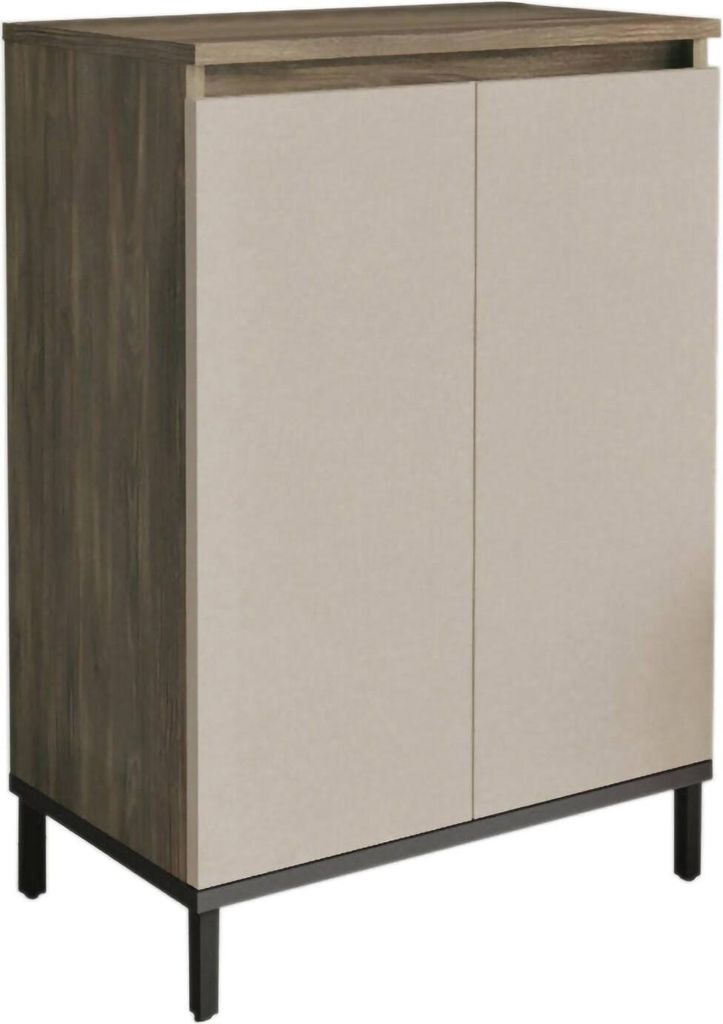 Kommode Ystris, Wohnzimmerbuffet, Wohnzimmer-Sideboard, Moderne Küchen-Speisekammer, 60x36 h86 cm, Braun und Anthrazit