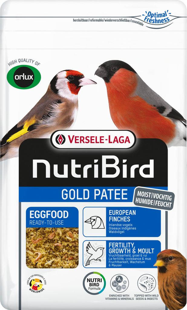 NutriBird Gold Patee pre lesné vtáky - 1 kg Obrázok produktu 