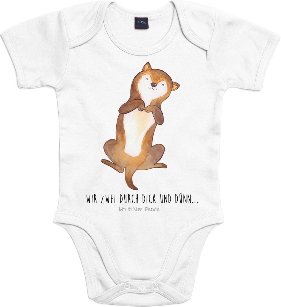 Mr. & Mrs. Panda Strampler Baby Hund Streicheln 3. - 6. Monat - Heather Grey - Geschenk, Niedlich, Sprüche, Bauch, overall, Babybody, Hunde, babyk...