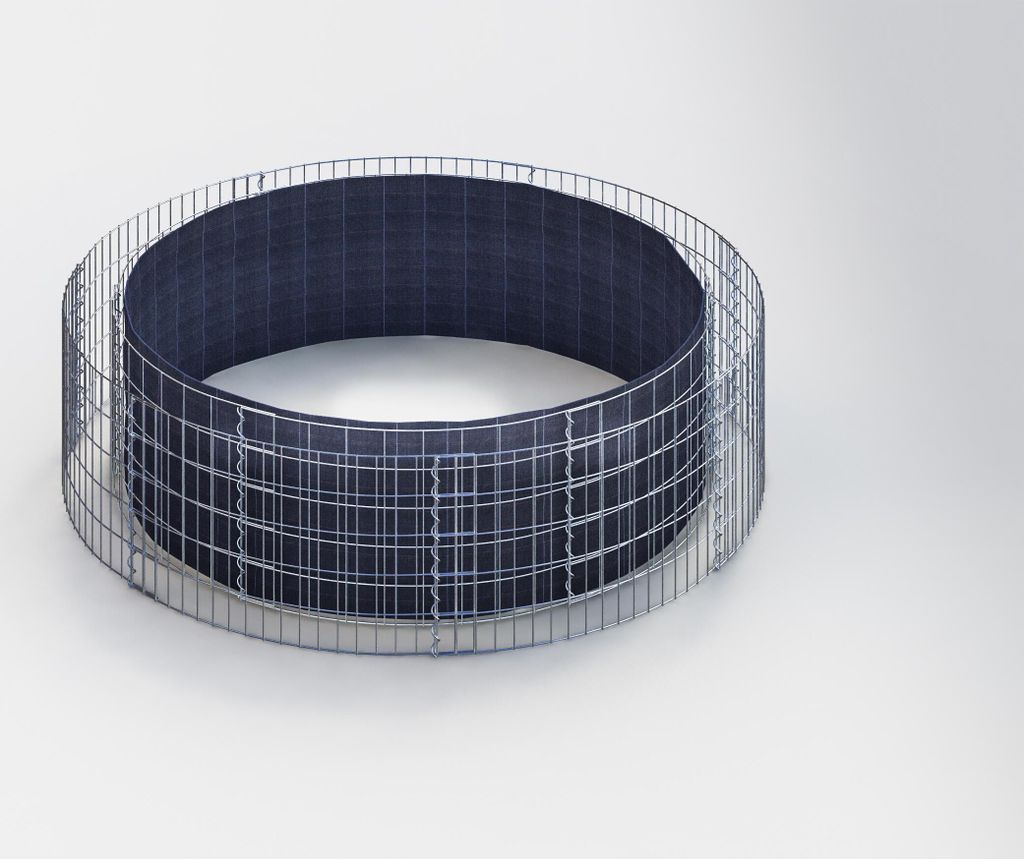 Hochbeet rund, Außendurchmesser 202 cm, Höhe 50 cm, Maschenweite 5 x 10 cm, Wandstärke 15 cm