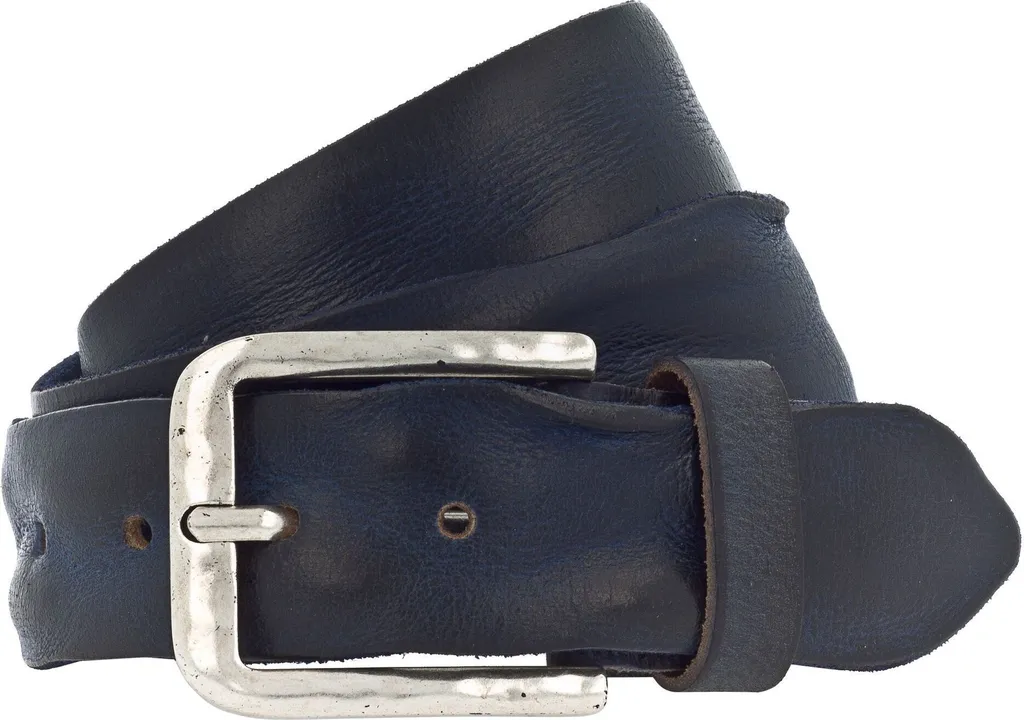 Cintura Vanzetti Pelle Denim Love Marine Blu 40mm W85 - Idea Regalo