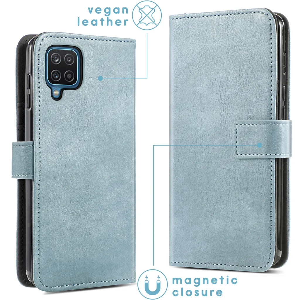 imoshion Libreria Luxe per Samsung Galaxy A12 - Azzurro - 2