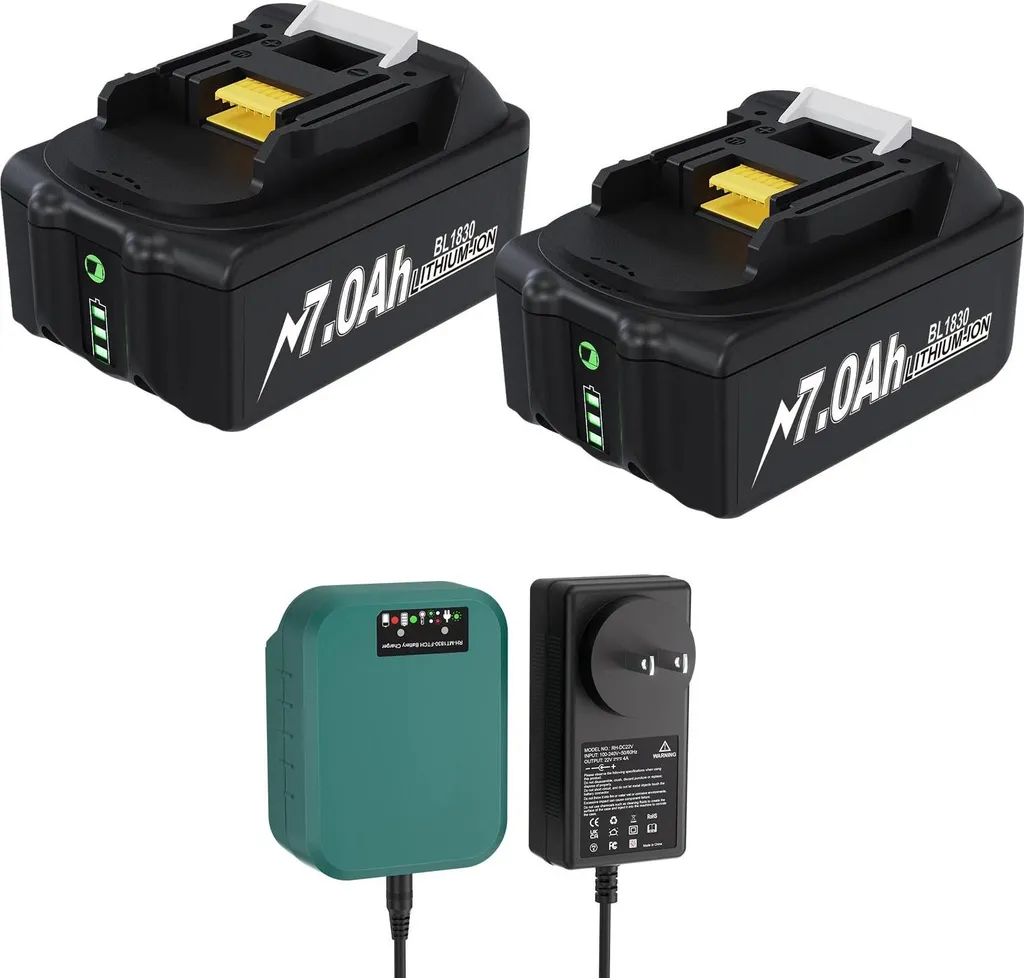 Batterie 18V pour Outillage Makita LXT 7Ah Idéale pour Chantiers Prolongés