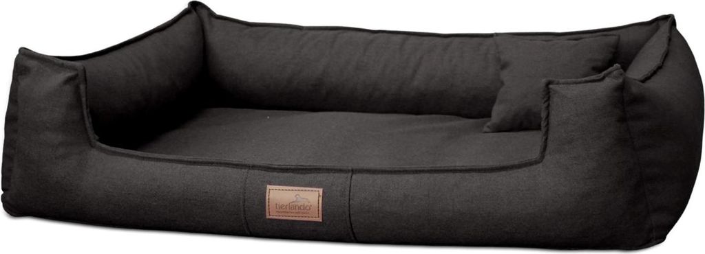 tierlando Orthopädisches Hundebett GOOFY Couture >> inkl. Matratzenschoner << - Größe: 130x100cm | Farbe: 03 Schwarz