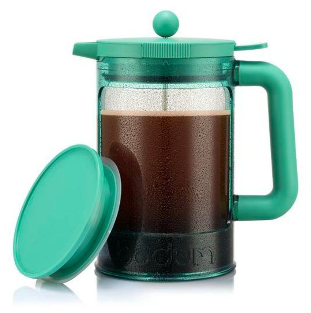Kaffeemaschine – – Bohnenset für Heiß- und Kaltbrühkaffee – 1,5 l – 12 Tassen – mit Deckel – Grün
