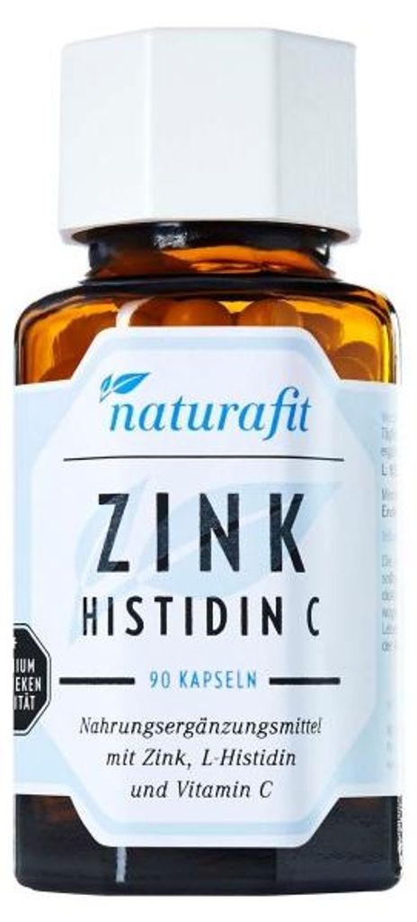 naturafit Zink Histidin C Kapseln, 90 St. Kapseln Produktbild 