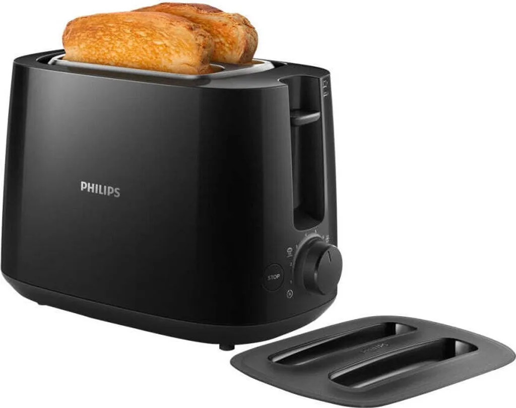 Philips | Daily collection toaster | HD2582/90 | Power 900 W | Number of slots 2 | Housing material Plastic | Black