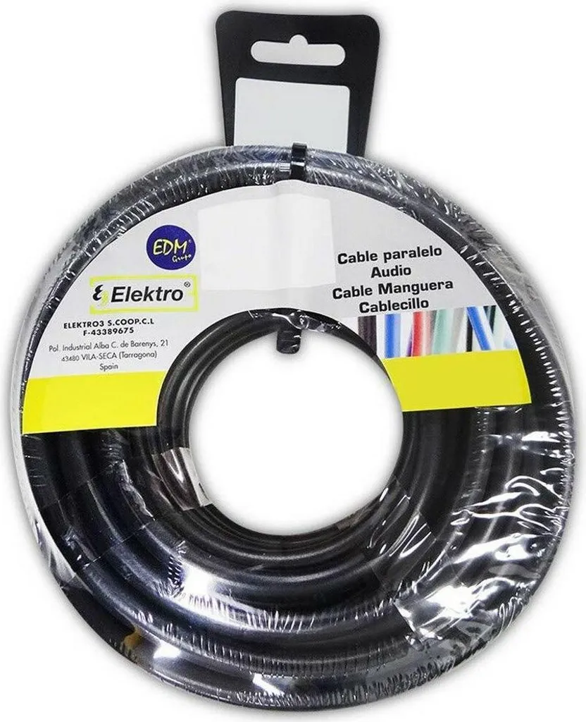 Guaina Avvolgicavo Flessibile 2.5mm x 50m LSZH Nero Professionale