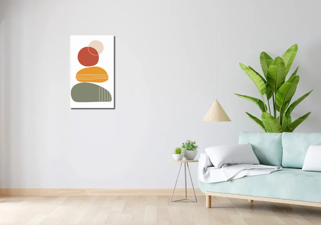 Image 40 x 70 cm Formes en équilibre - Impression sur Toile Moderne