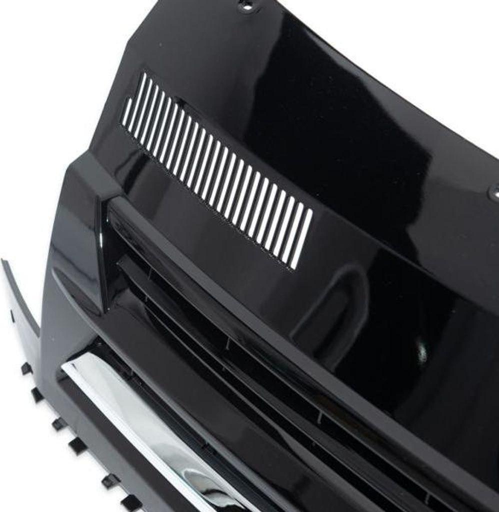 Calandre noire brillante chromée sans emblème, compatible Image du produit 