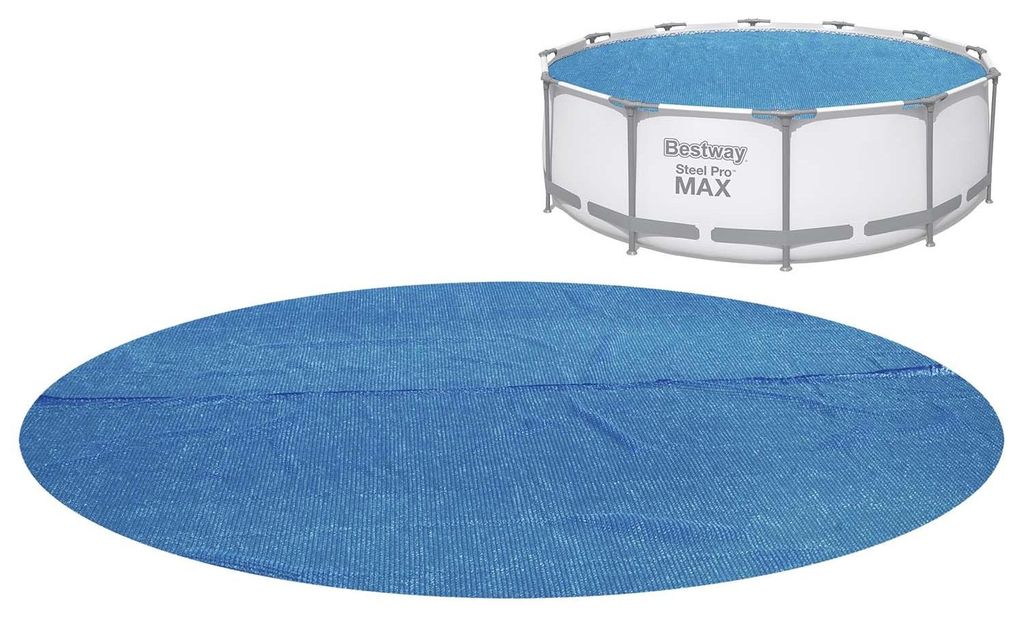 Bestway® PE-Solarabdeckplane Ø 356 cm, blau, rund Produktbild 