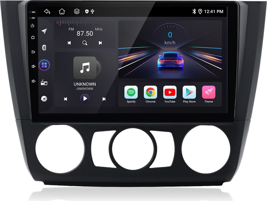 Carplay android auto 9 Zoll 2+64G Andriod13 Autoradio für BMW 1S E88 E82 E81 E87 2004-2011 GPS NAVI SWC RDS DSP DAB+ 2 DIN 4 Kern