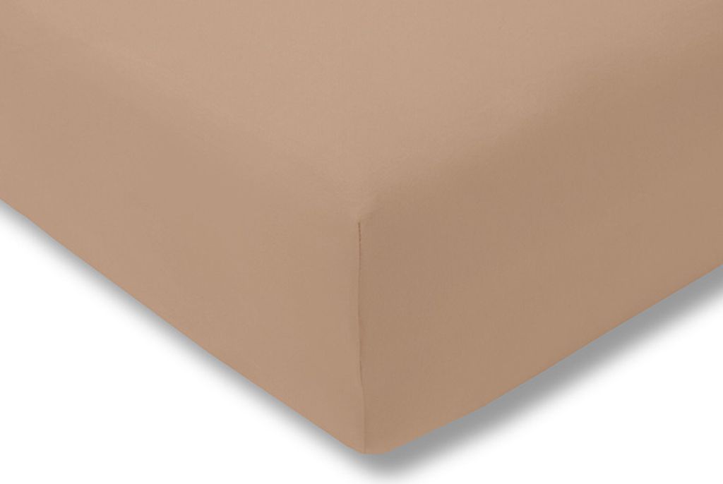 Estella Jersey-Spannlaken Größe 120x200 cm Farbe karamel
