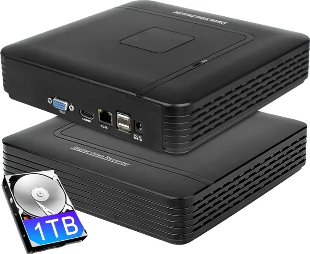 NVR PoE 8MP Ultra HD 4K avec Détection de Mouvement pour Caméra IP