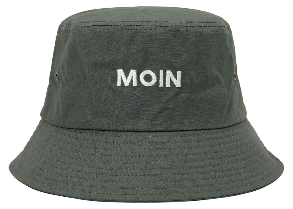 Leoberg Uni Fischerhut für Erwachsene - Bucket Hat Sommerhut aus Baumwolle Größe S/M in 155087-Grün-15