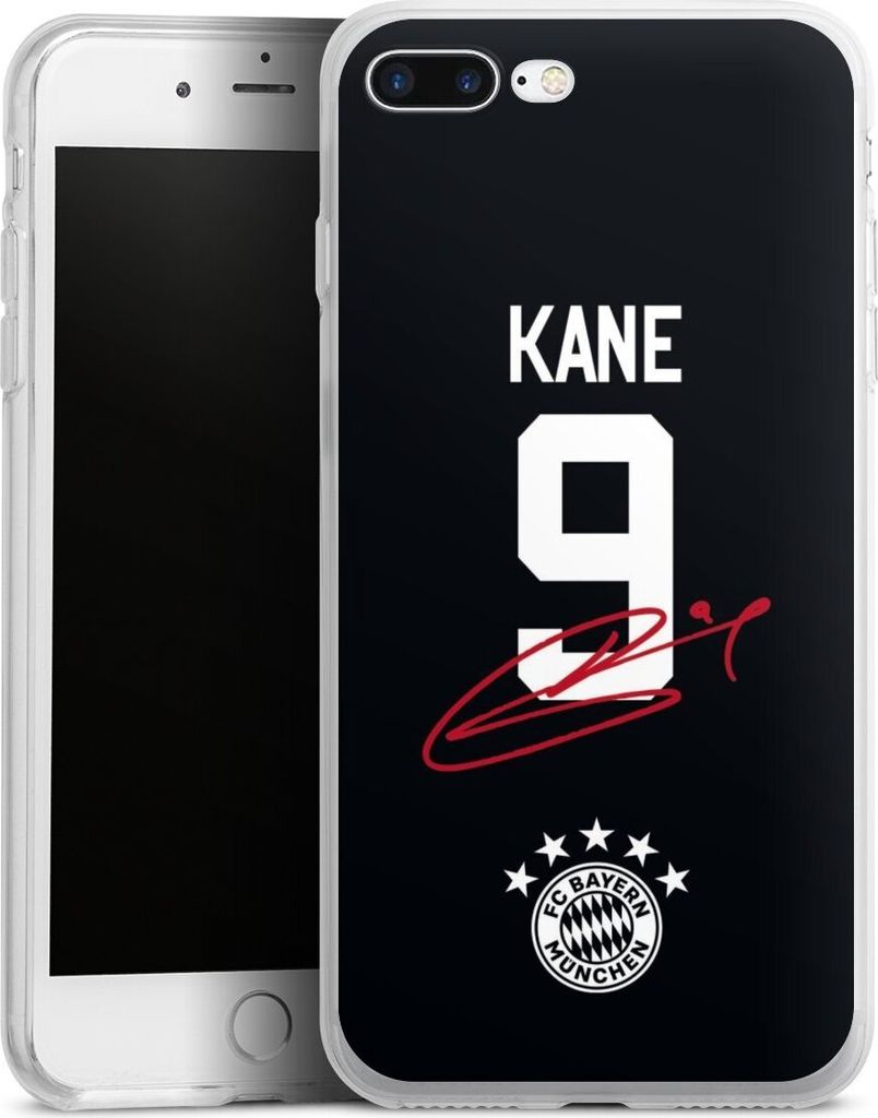 DeinDesign Handyhülle für Apple iPhone 8 Plus Silikon Hülle Case Smartphone Schutzhülle FC Bayern München Trikot Harry Kane