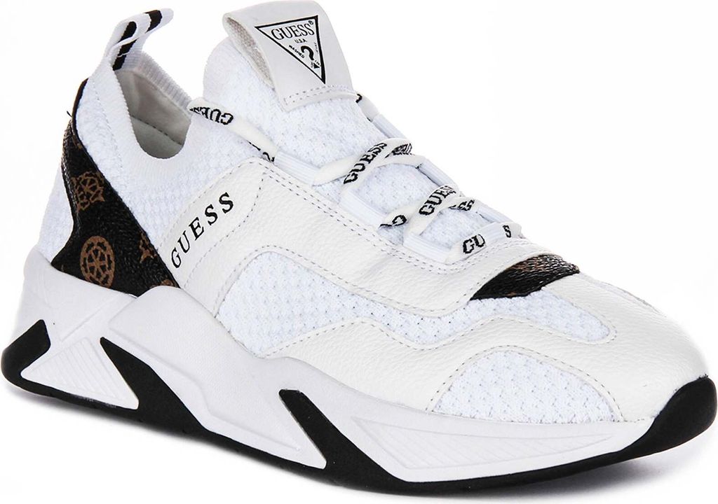 Guess Geniver Sneaker in Weiß Braun für Damen – 6 UK - 39 Produktbild 