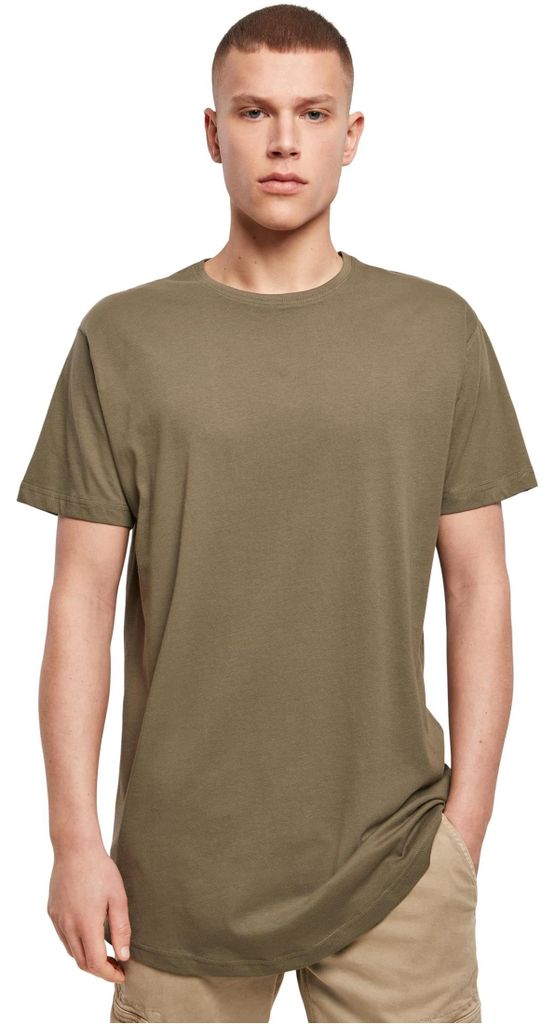 Build Your Brand Herren Shaped Long Tee – Langes T Shirt Produktbild 