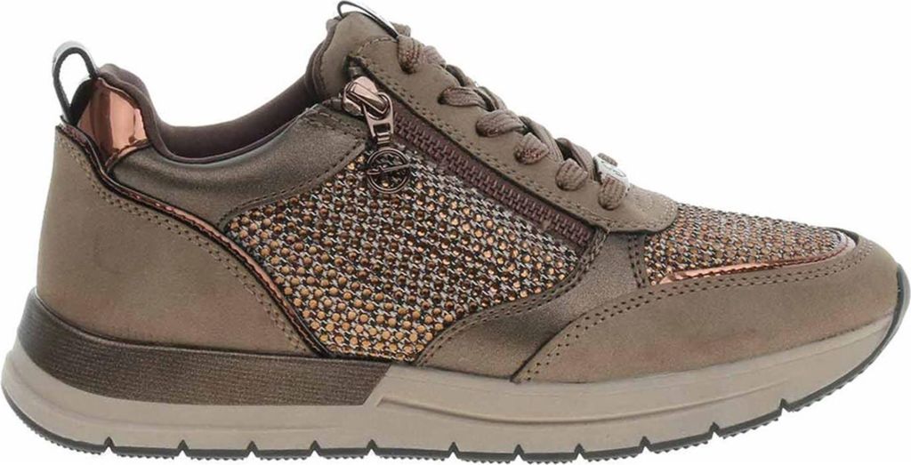 Tamaris sportlicher Schnürer Braun in Gr. 38