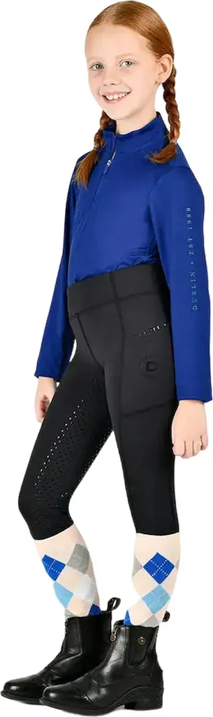 Leggings d'équitation enfants Dublin WB2165 noir taille 128 cm