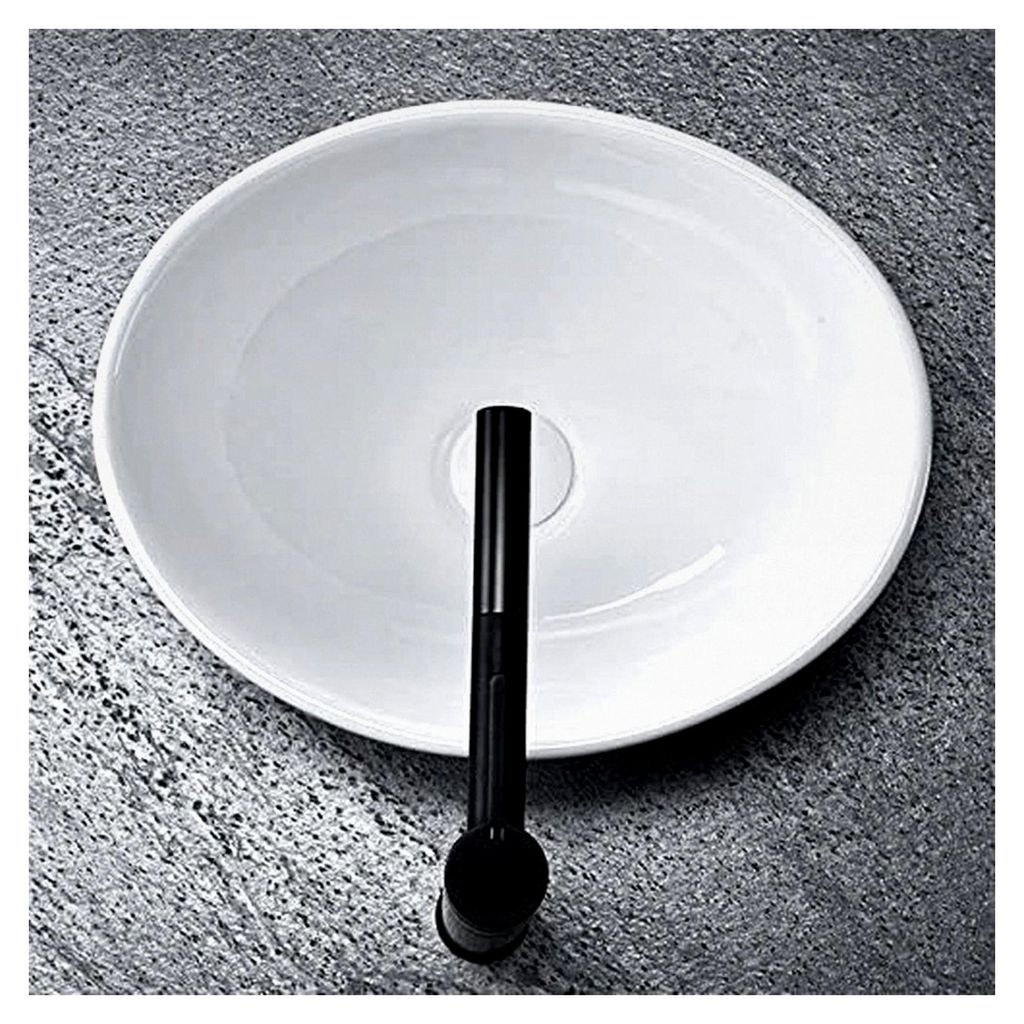 Waschbecken Klein 34 x 27 x 13 cm Mini Keramik Weiß Oval Aufsatzwaschbecken Waschschale Gäste WC