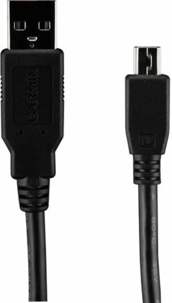 Câble Garmin 010-12912-71 Mini USB-B vers USB-A étanche IP65 de 2m