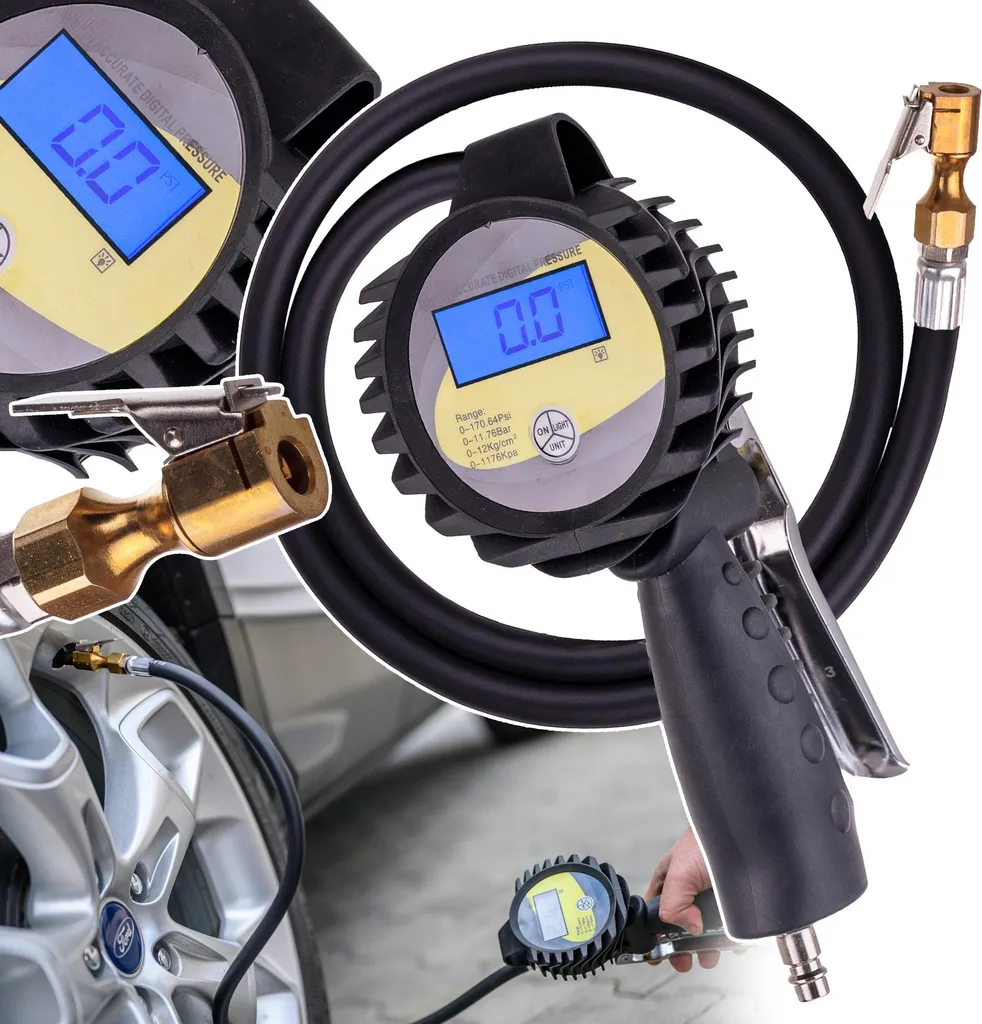 Pistola di Gonfiaggio Professionale TC-CCB-3: Sicurezza e Precisione Digitale - 2