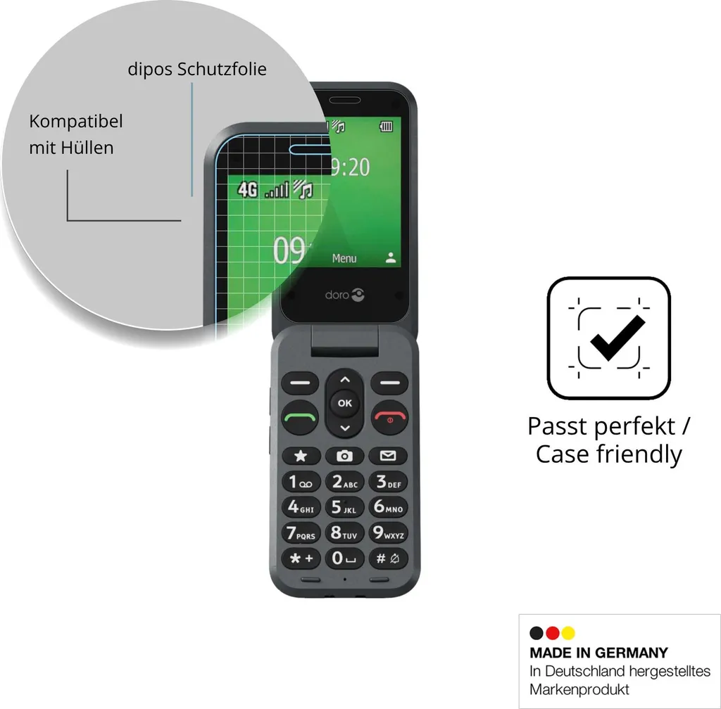 dipos I 2X Pellicola Protettiva Compatibile con Doro | WhichOne