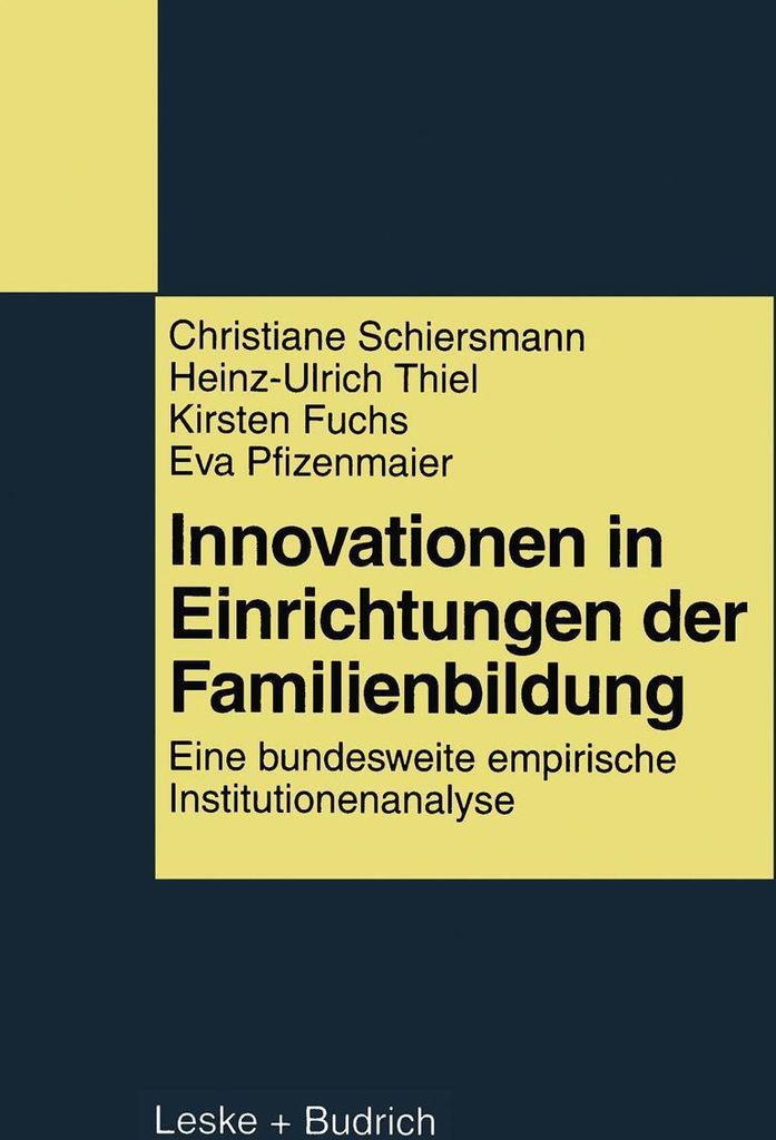 Innovationen in Einrichtungen der Familienbildung