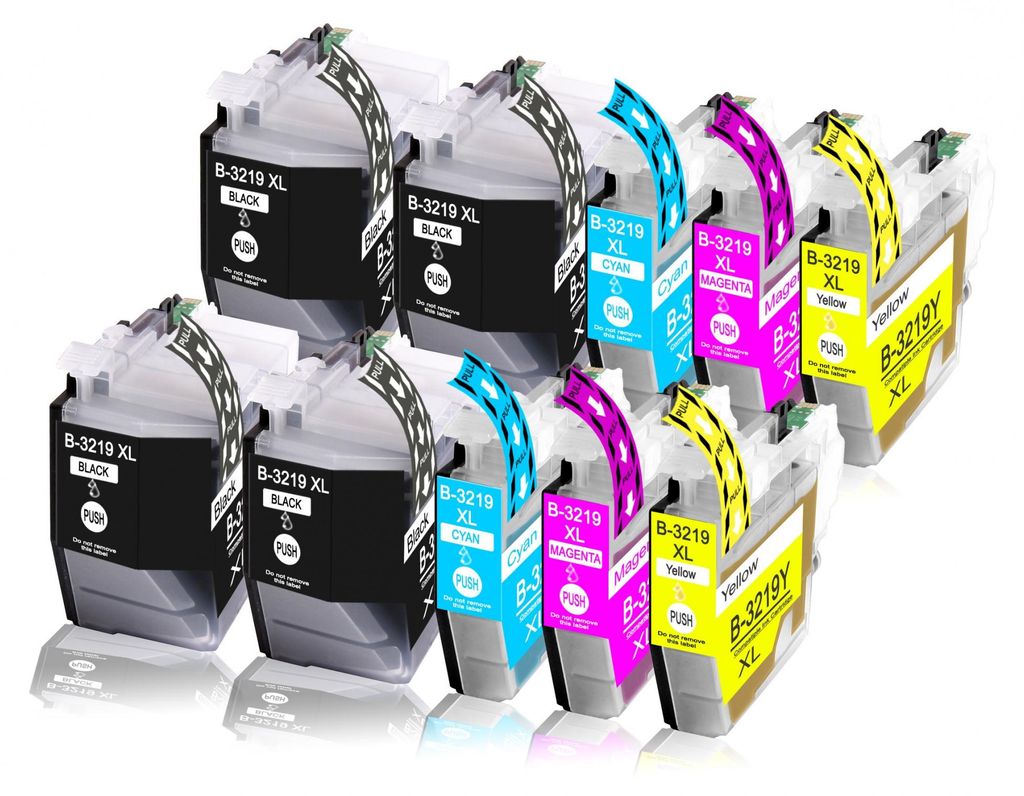 10er Pack Druckerpatronen LC3219 LC3219XL kompatibel mit MFC-J6530 J6530DW